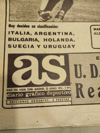 Periódicos antiguos de fútbol