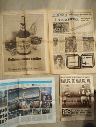 Periódicos antiguos de fútbol