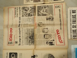 Periódicos antiguos de fútbol