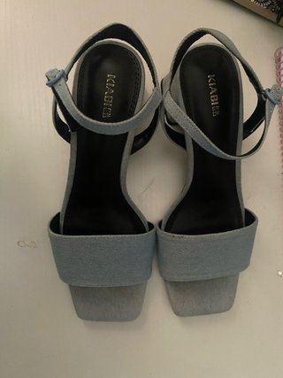 Sandalias tacón Kiabi denim