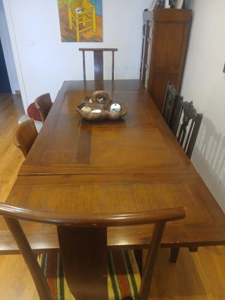 Mesa comedor extensible Teka