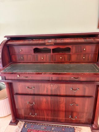 Escritorio bureau madera con cajones