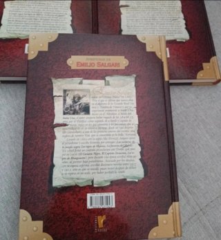 Lote tres libros Emilio Salgari