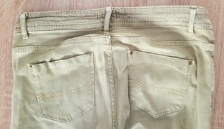 Pantalón largo verde oliva Pull&Bear - vaquero 40