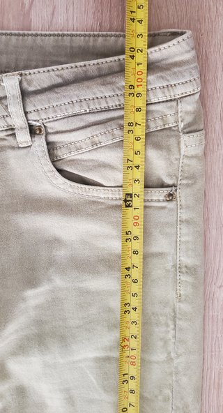 Pantalón largo verde oliva Pull&Bear - vaquero 40