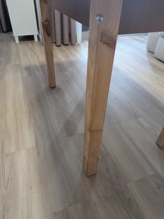 Mesa camilla madera con cristal