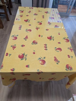 Mesa camilla madera con cristal