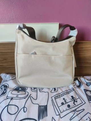Bolso bandolera Mandarina Duck beige/crema
