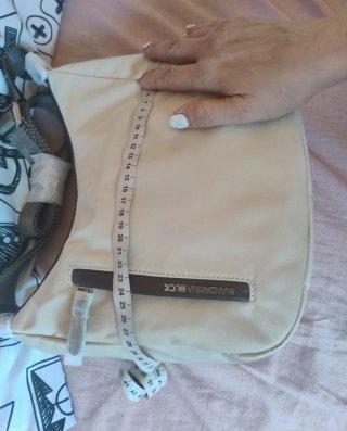 Bolso bandolera Mandarina Duck beige/crema