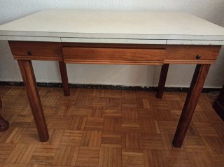 Mesa de comedor/cocina extensible madera