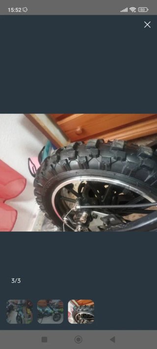 Moto gasolina niño 6-10 años la vendo usada 3 vece
