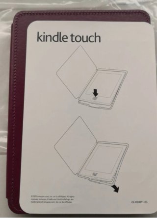 Cover ORIGINALE Amazon Kindle Touch. Viola.
