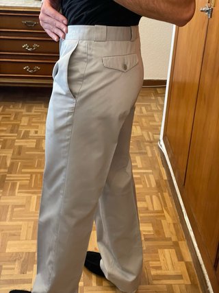 Pantalón Burberry Pinzas Gris Claro Talla 40