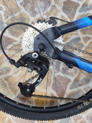 Bicicleta Rockrider ST 120 M Rigida azul y negra