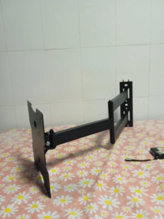 Soporte TV pared articulado negro