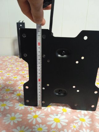 Soporte TV pared articulado negro