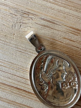 Colgante Plata Ley 925 Dama Flores