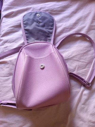 Mochila Lila con Tassel de cuero