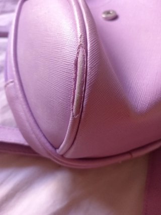 Mochila Lila con Tassel de cuero