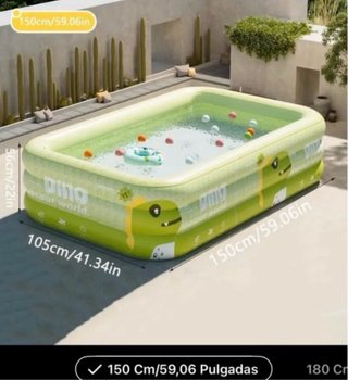 Piscina Hinchable Dinosaurio 150cm