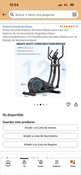 Bicicleta Elíptica Dripex