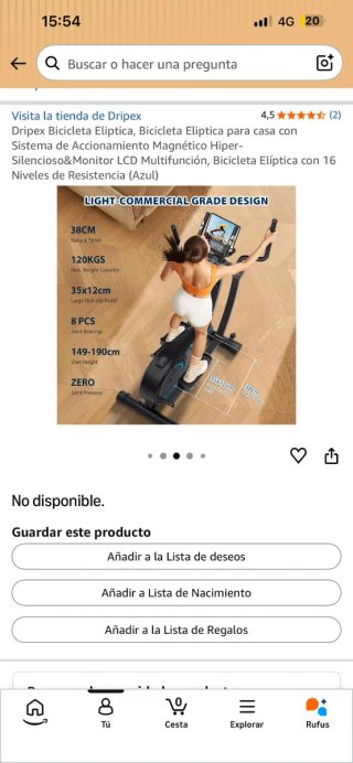 Bicicleta Elíptica Dripex
