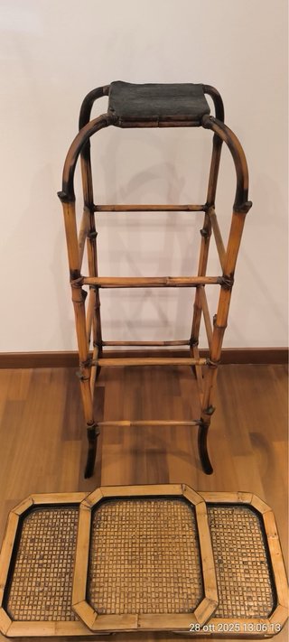 Mobiletto in bambù a 3 ripiani