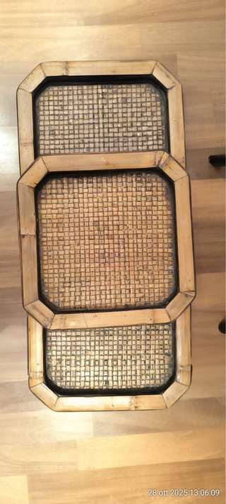 Mobiletto in bambù a 3 ripiani
