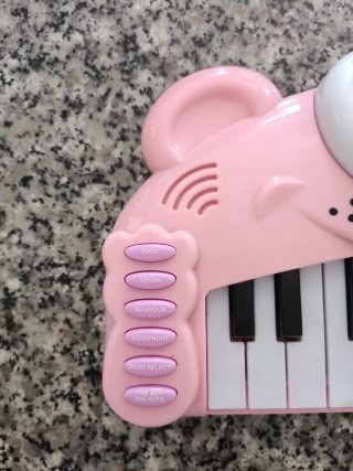 Teclado Musical Infantil Rosa