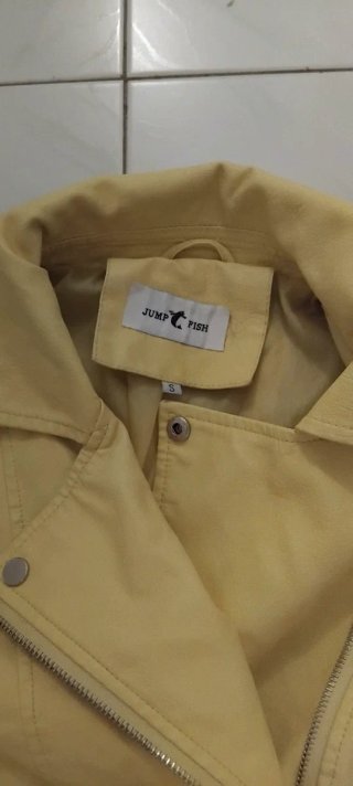 Chaqueta Biker Amarilla Talla S