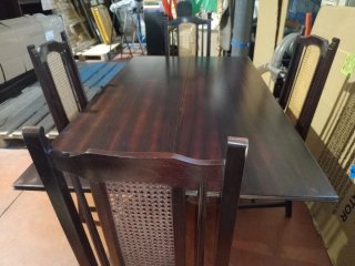 Elegante juego de comedor clásico Mesa extensible