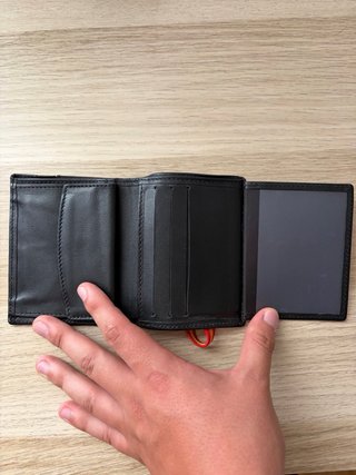 Cartera negra con banda España