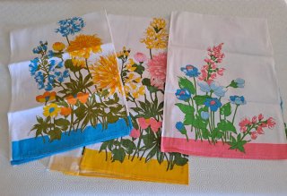 Strofinacci cucina con fiori