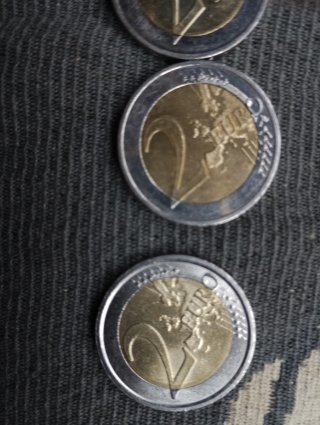 Lote 3 Monedas 2€ Alemania 2025/2023, Italia 2012