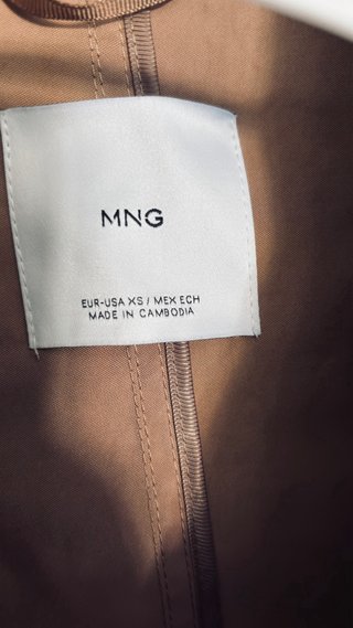 Gabardina Mango Marrón