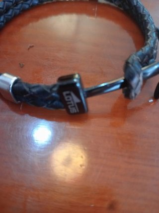 Pulsera Lotus marinera negra y plateada