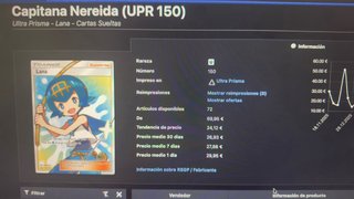 Carta Pokemon Capitana Nereida 150/156 Full Art