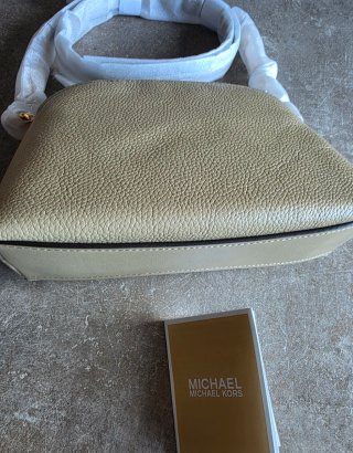 Borsetta Michael Kors Freddie Beige/Oro