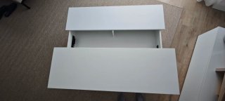 Mesa elevable IKEA blanca TrulStorp