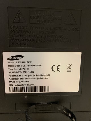 TV Samsung 37 pulgadas