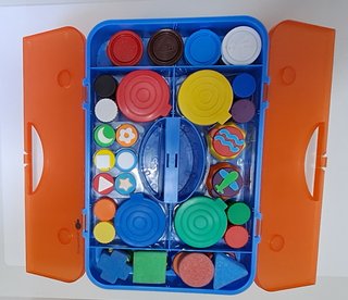 Maletín Dibujo Imaginarium Naranja y Azul