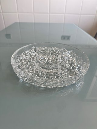 Entremesera cristal tallado vintage
