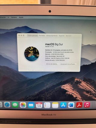 MacBook Air 13” 2014 (comprado 2015)