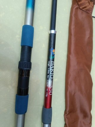 Cañas de pescar, carretes y accesorios