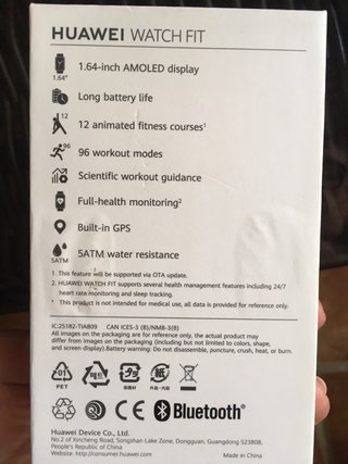 Huawei Watch Fit Negro