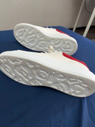 Sneakers Alexander McQueen Uomo Bianche Rosse