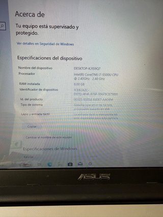 Portátil Asus