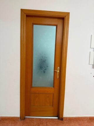 Puerta interior de madera