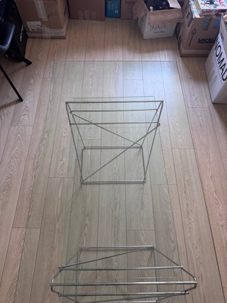 Mesa escritorio cristal y metal