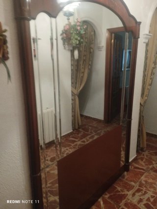 Espejo Grande Madera y Cristal